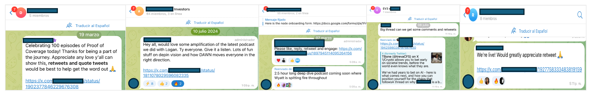 Examples of requests for boosts within the EV3 ecosystem